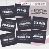 First Day of School Signs 2025-2026 - Chalkboard