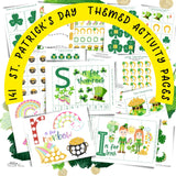 St. Patrick's Day Preschool Learning Binder - Forest Rose Creative