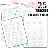 Word Family Tracers (75 Pages) - Forest Rose Creative