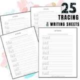 Word Family Tracers (75 Pages) - Forest Rose Creative