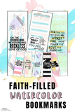 Faith-Filled Watercolor Bookmarks - Forest Rose Creative