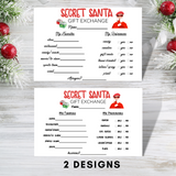 Printable Secret Santa Questionnaire for Gift Exchange - Forest Rose Creative
