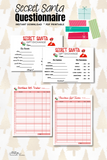 Printable Secret Santa Questionnaire for Gift Exchange - Forest Rose Creative