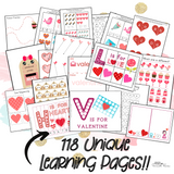Valentine's Day Preschool Pack (116 pages) - Forest Rose Creative