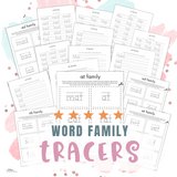 Word Family Tracers (75 Pages) - Forest Rose Creative