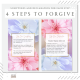 4 Steps to forgiveness scripture and declaration printable