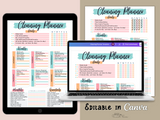 Editable Cleaning Planner