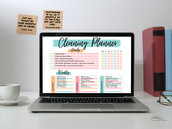 Editable Cleaning Planner