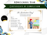 Homeschool Year Completion Certificate: Printable Template