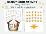Starry Night Nativity Advent Activity and Bible Reading Plan