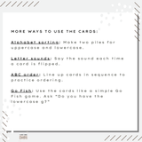 Upper and Lowercase Letter Matching Game