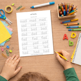 Word Family Tracers Printable