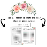 100 Envelopes Saving Challenge ($5050) - Forest Rose Creative