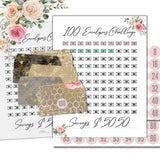 100 Envelopes Saving Challenge ($5050) - Forest Rose Creative