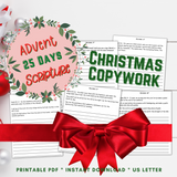Christ-Centered Christmas Copywork - 25 Days - Forest Rose Creative