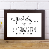 Modern First and Last Day of Kindergarten Signs - 2021-2022 - Forest Rose Creative
