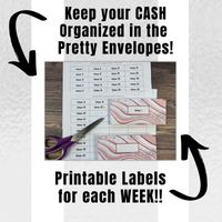 52 Week Money Saving Challenge System - Forest Rose Creative