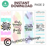 Faith-Filled Watercolor Bookmarks - Forest Rose Creative