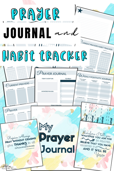 Prayer Journal and Habit Tracker for Kids - Forest Rose Creative