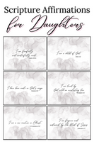 35 Scripture Affirmation Cards for Daughters - Grey