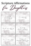35 Scripture Affirmation Cards for Daughters - Grey