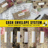 Vintage Bee Cash Envelope System - Forest Rose Creative