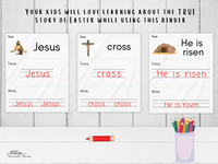 Christ-Centered Easter Words Binder