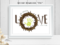 Christ-Centered Easter Handprint craft for kids
