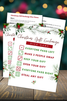 Christmas Gift Exchange Dice Game - Forest Rose Creative