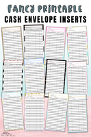 Fancy Printable Cash Envelope Inserts - Forest Rose Creative