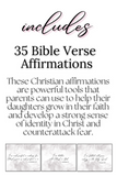 35 Scripture Affirmation Cards for Daughters - Grey