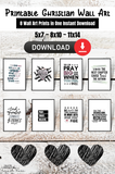 Printable Christian Wall Art Bundle 5x7, 8x10, 11x14 - Forest Rose Creative