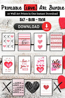 Printable "Love" Wall Art Bundle