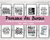 Printable Christian Wall Art Bundle 5x7, 8x10, 11x14 - Forest Rose Creative