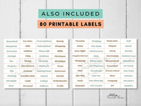 RETRO Printable Cash Envelopes