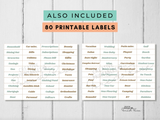 RETRO Printable Cash Envelopes