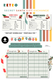 Retro Printable Secret Santa Gift Exchange Questionnaire