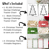 Printable Christmas Savings Challenge - Forest Rose Creative