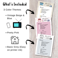 After School Checklist - Forest Rose Creative