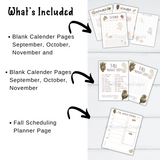 Fun Fall Planner - Forest Rose Creative